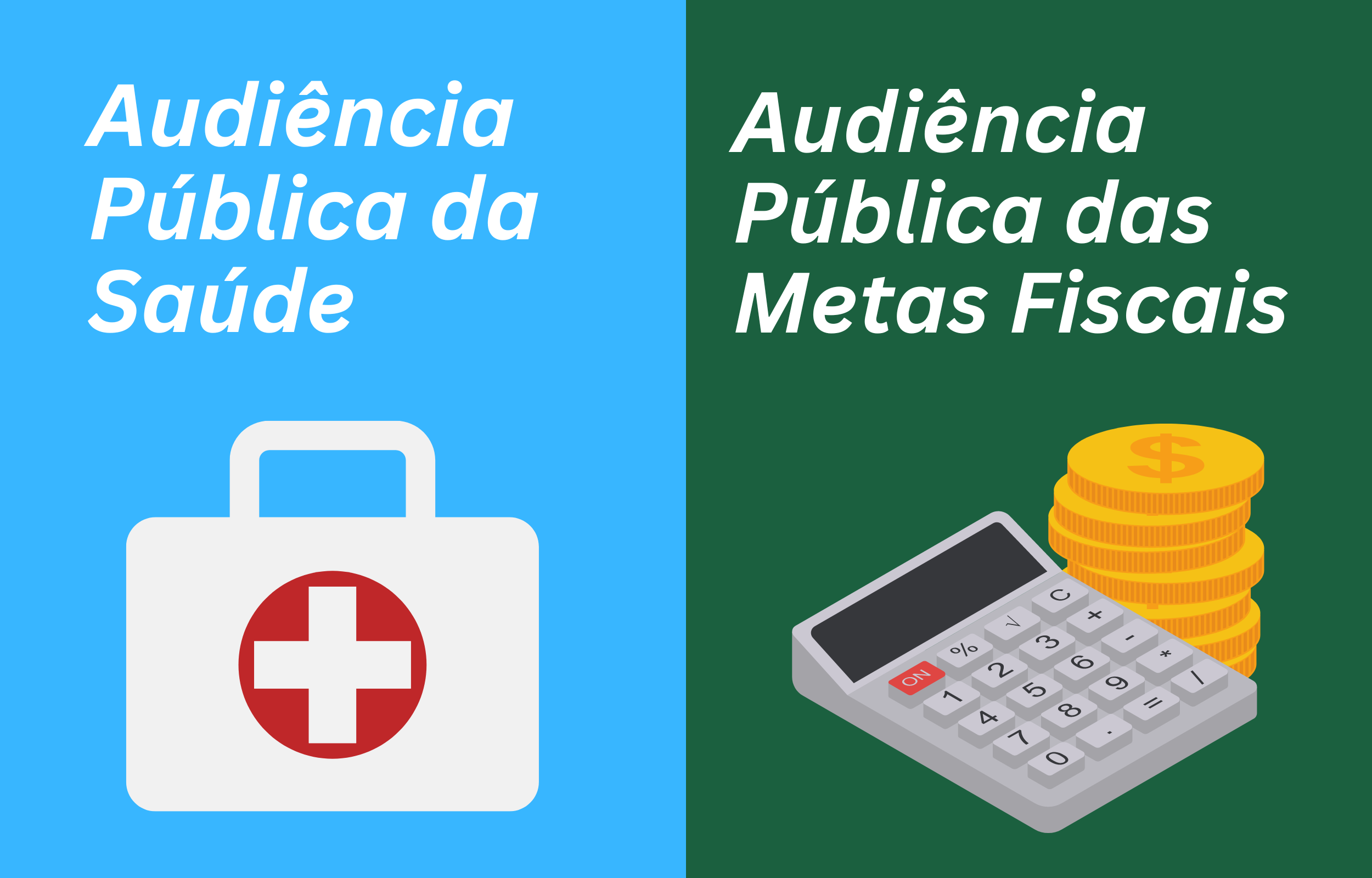 Câmara convida população para audiências públicas sobre números da Saúde e Metas Fiscais de Socorro