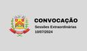 Convocação de Sessões Extraordinárias - 10/07/2024